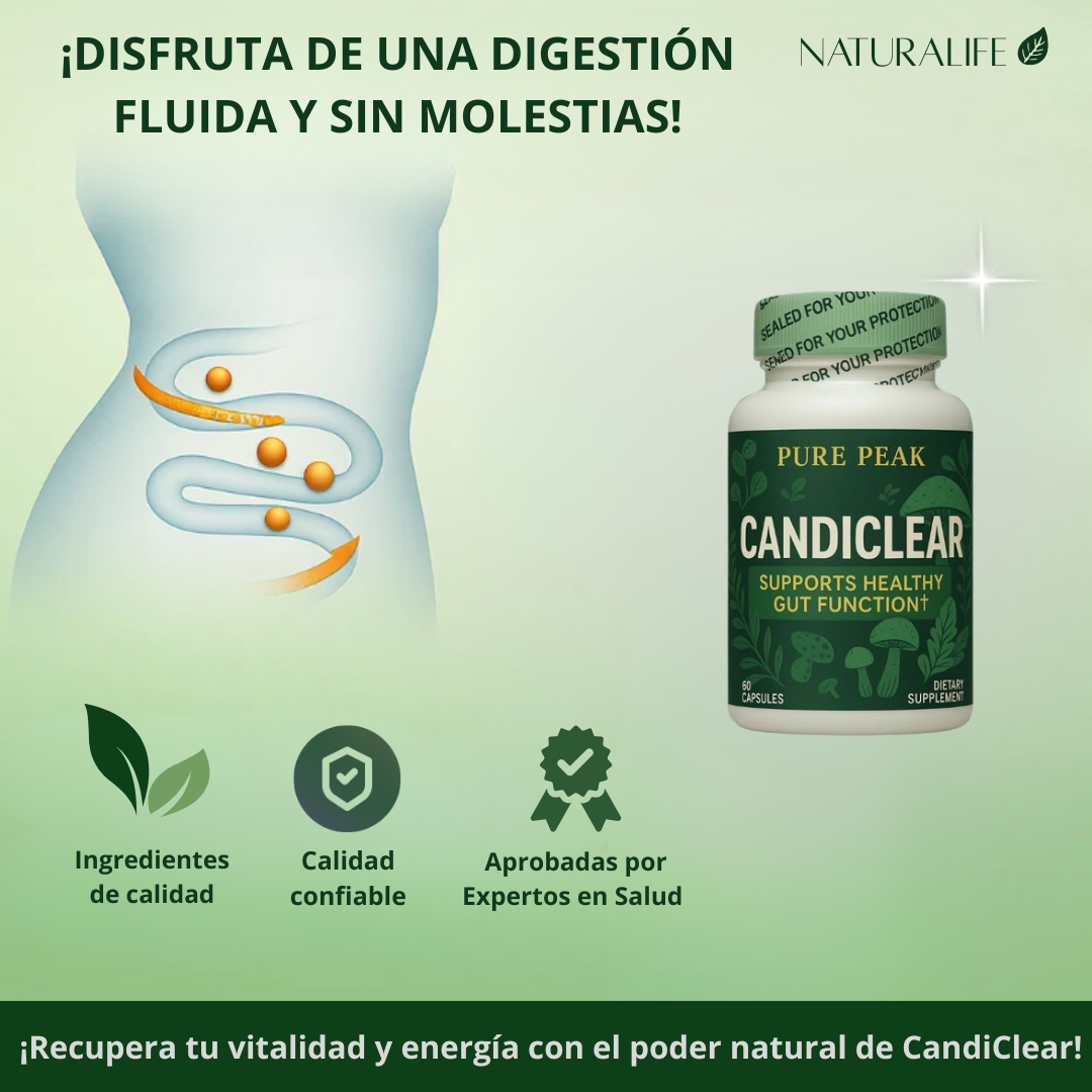 CandiClear 60 Caps™️ | Recupera tu Bienestar Digestivo